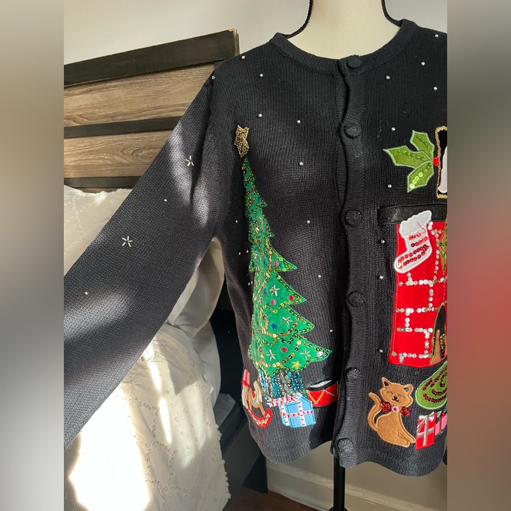 Basic Editions Black Knit Sweater - image 3